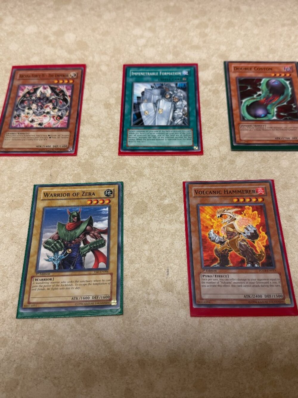 1 Lot (5) Yu-Gi-Oh Cards